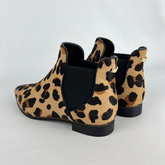 Cole Haan Womens Hara Jaguar Print Haircalf Chelsea Ankle Boots Low Heel size 7B - Picture 7 of 16